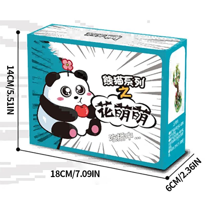 Cute Panda Building Blocks Zoo Landscape Assembly Model Bricks Creative Desktop Decoration Children's Christmas DIY Toys Gifts