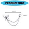 3 Pcs Magnetic Clothing Clips with Chain Sweet Bows Magnetic Buckles Removable Magnetic Pins Heart Pants Clips