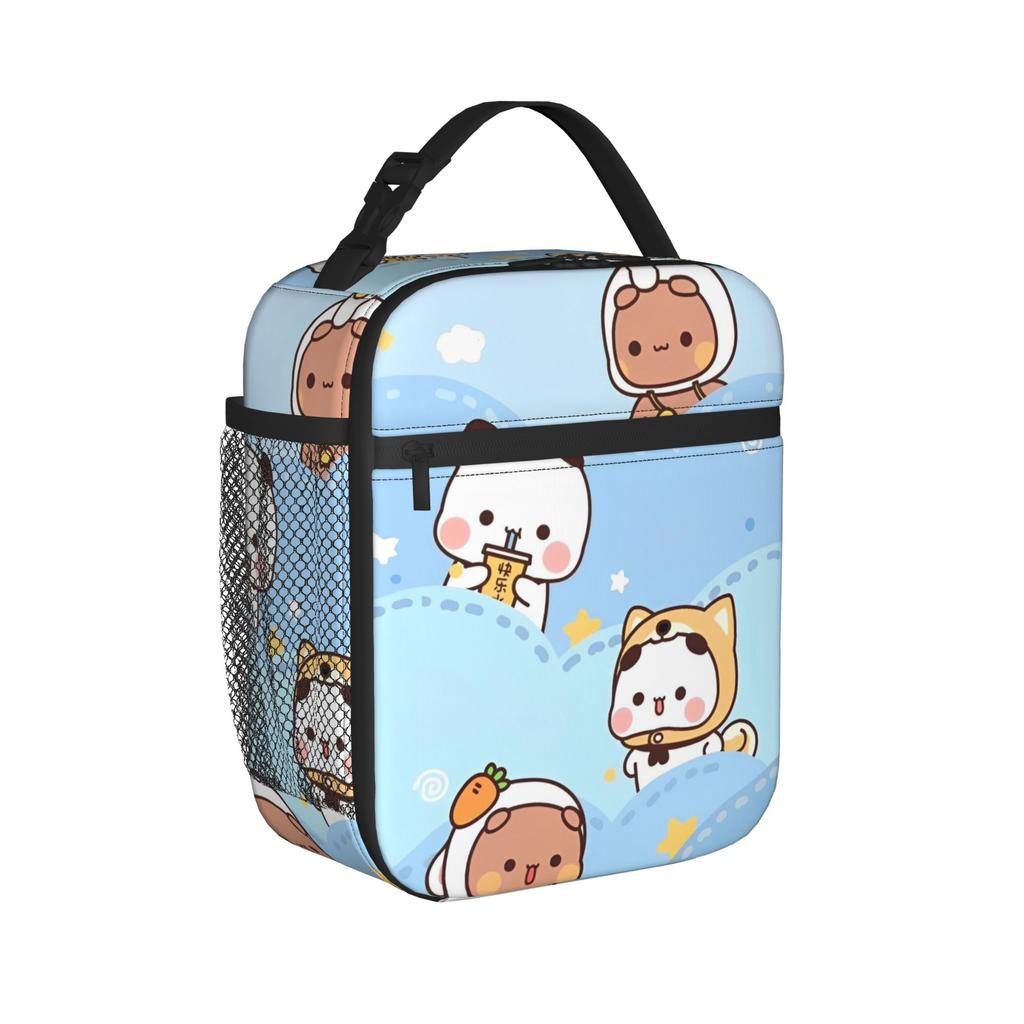 Bear Cartoon Cute Bubu Dudu Thermal Insulated Lunch Bag for Travel Reusable Food Bag Thermal Cooler Lunch Boxes
