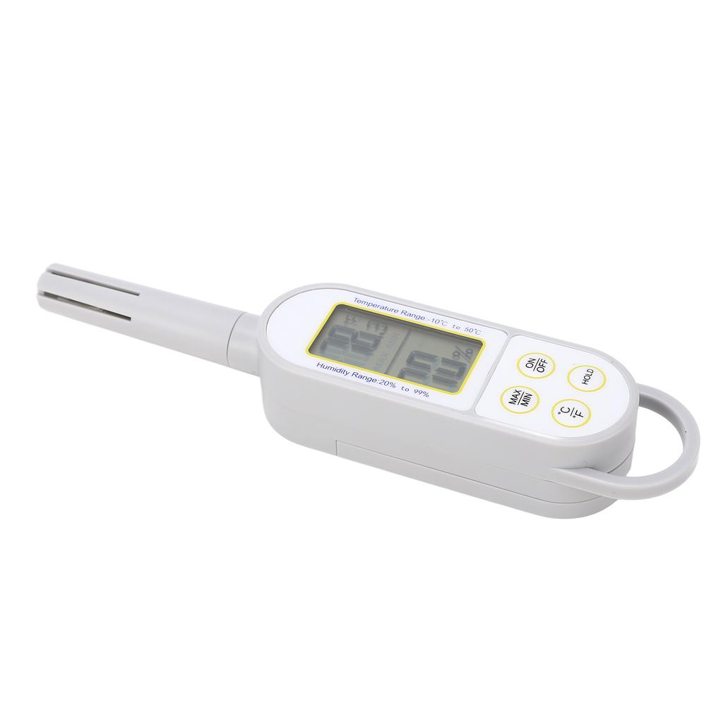 Innenraum Temperatur-Feuchtigkeitsmesser Digitales Trocken-Nass-Thermometer Handheld-Hygrometer mit Batterie