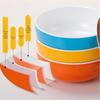 Diruien Thickened Melamine Two-Tone Serving Bowls