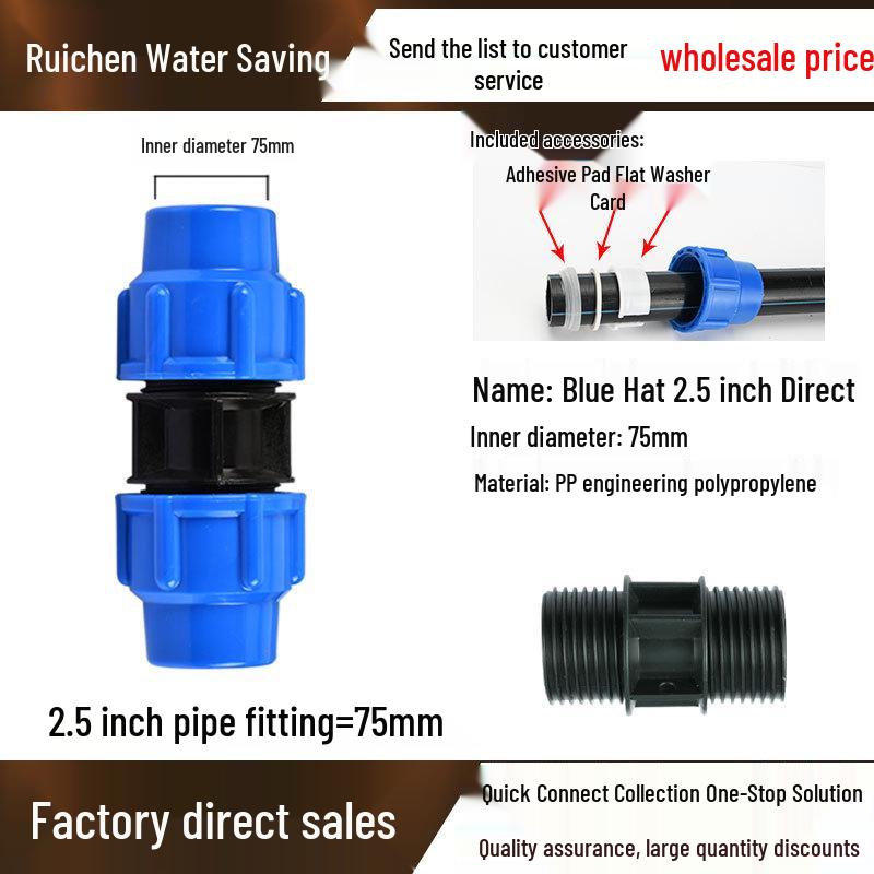 PE Wasserrohr Schnellverbindungsstücke & Hahnanschlüsse für 4- & 6-Punkt-Rohre