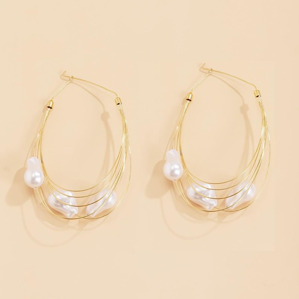Fashion Layered Large Circle Earrings Exquisite Trendy Wedding Earing  for Women