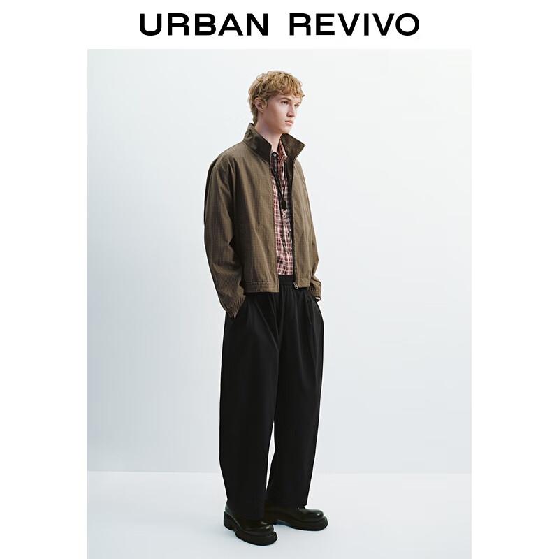 UR 2025 Men's Retro Plaid Loose Jacket