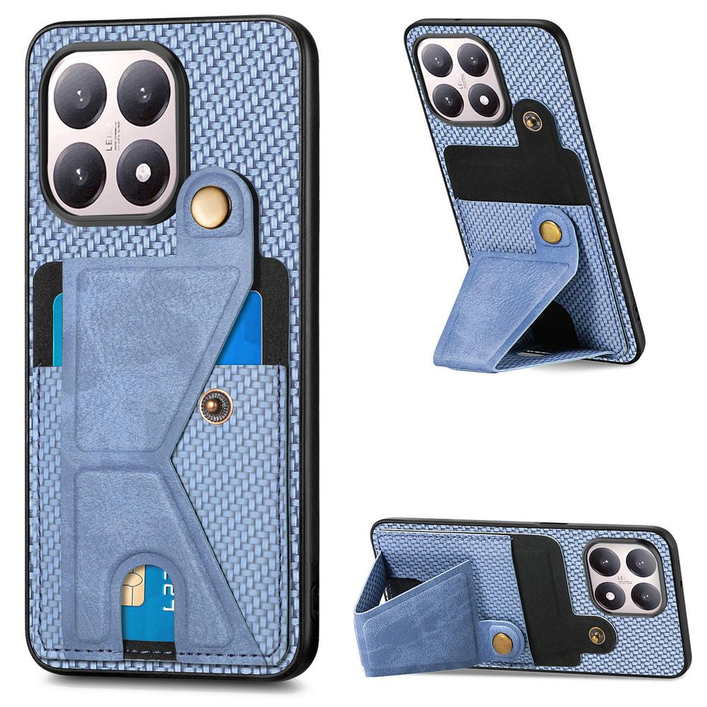 For Xiaomi 15T K-Shaped Kickstand Case Leather Phone Back Cover