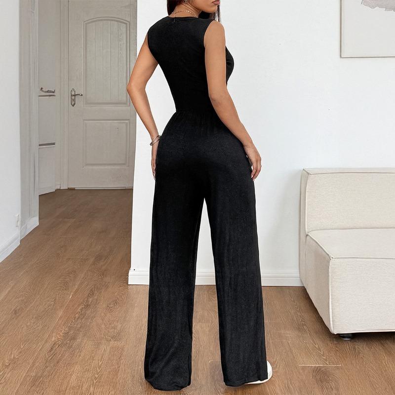 Solid-color Corset Jumpsuits for Women's Spring and Summer