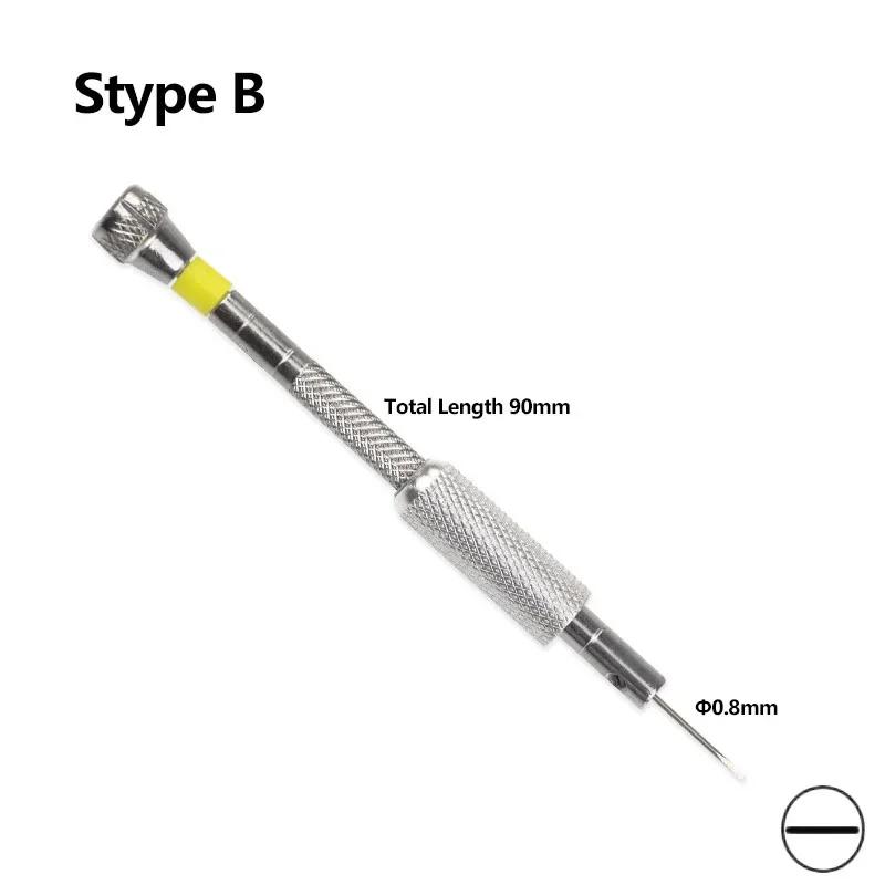 Small 0.8-1.6 Steel Single Screwdriver For Watch Glasses Repairing Portable Hand Tools Band Removal With  Link Pins Watchmaker