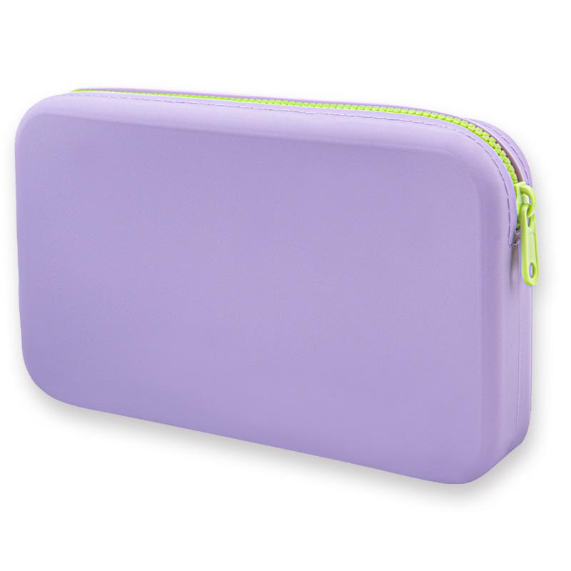 High-Capacity Travel Makeup and Toiletries Organizer Suitcase with Menstrual Pad Pocket