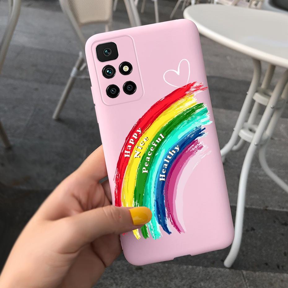Case For Redmi 10 2022 Stylish Girl Flower Painted Cover For Xiaomi Redmi 10 Coque Fundas Redmi10 4G Soft Silicone Bumper
