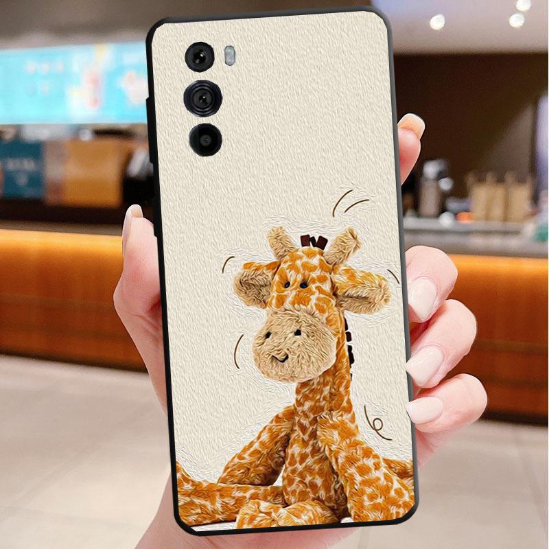 Phone Case For Motorola Edge 60 50 40 Pro 60 50 40 30 Ultra Neo Fusion Moto G Stylus G Giraffe Animal