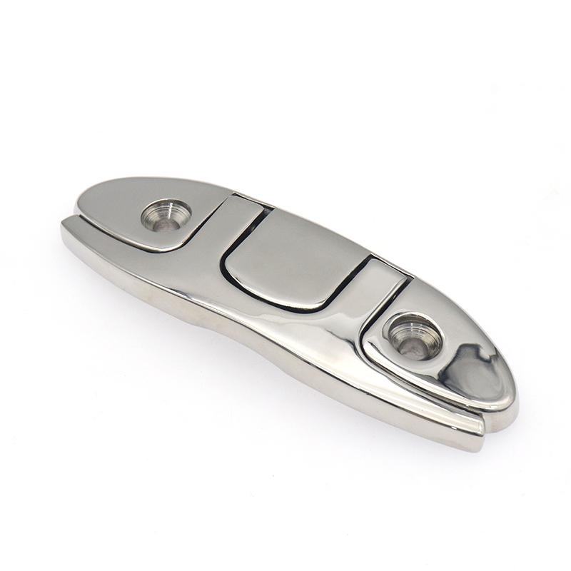 4.5/5/6/8 Inch Boat Folding Cleat Marine Hardware 316 Stainless Steel Mirror Polished Flip-up Mooring Boat Cleats