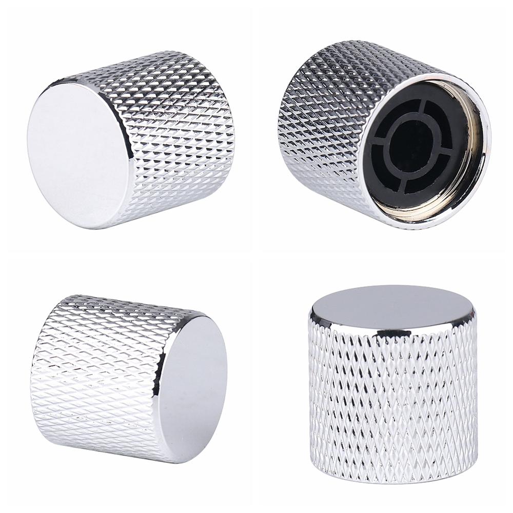 3pcs/4pcs Metal/Plastic 6mm Dome/Flat top Tone Guitar Volume Tone Knobs Potentiometer Control Knobs For Electric Guitar Bass
