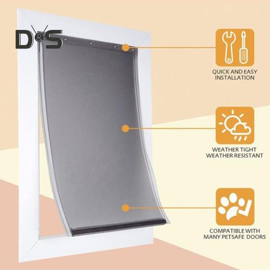 Large Dog Door Replacement Flaps for PCA11 Doggie Doors Weather-Resistant Safe Dog Cat House Entry Door Flaps