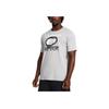 Under Armour Ua Multi Hit Letter Geometrisches Muster Bedrucktes Rundhals Kurzarm T-Shirt Herren T-Shirts Modern-Grau 1382858-012
