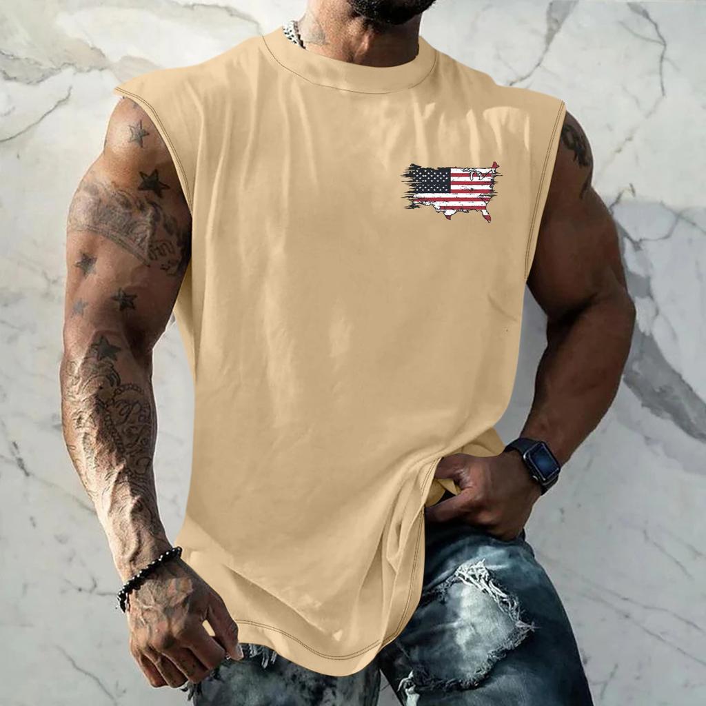 Chaleco y Chaleco Estampados para Adelgazar y Ejercicio de Fitness para Hombres, Forma de I Ancha en los Hombros y Centro de la Espalda para Hombres