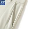 ROMON Men's Linen Silk Blend Straight-Leg Casual Pants
