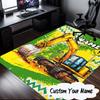Custom Name School Bus Adventure Carpet, Chair Rug,Area Rug for Office Bedroom Living Rooms Bedroom, Doormat Decor Christmas Fan Gifts
