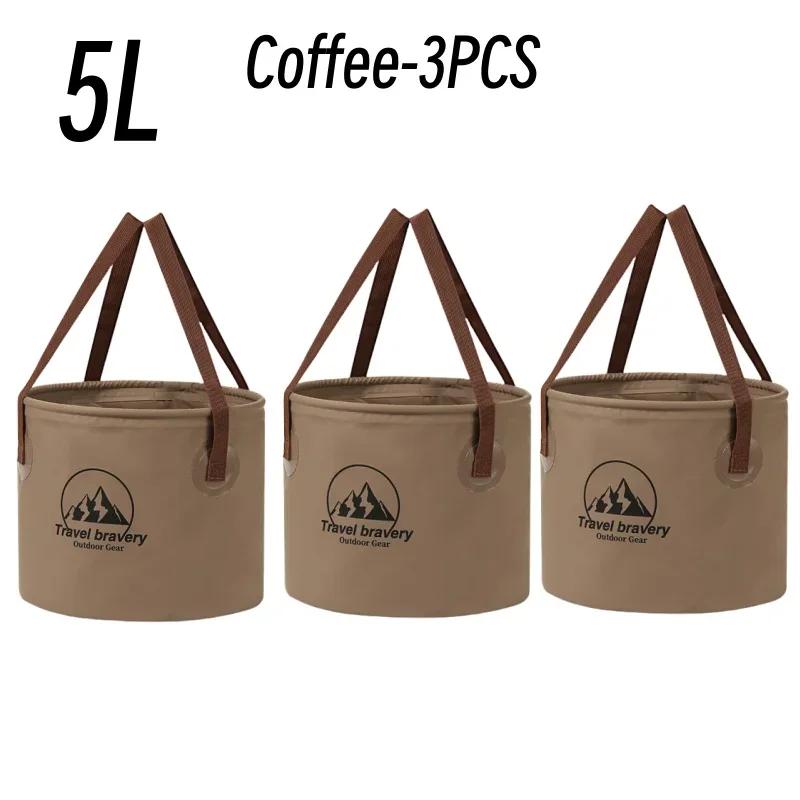 Durable Multi-functional Portable Basins Waterproof Collapsible Sink Bucket Travel Basin Camping Hiking Storage Bucket 10L/20L