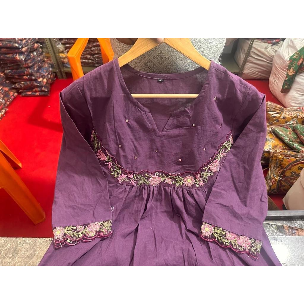 Women A-line Kurta Kurta Pant Dupatta Set Bollywood Top Tunic Kurti Salwar Suit SC-2203a