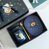 Animal Astronaut Nuannouncer Ceramic Constant Temperature Cup Gift Set Opening Event Festival Gifts