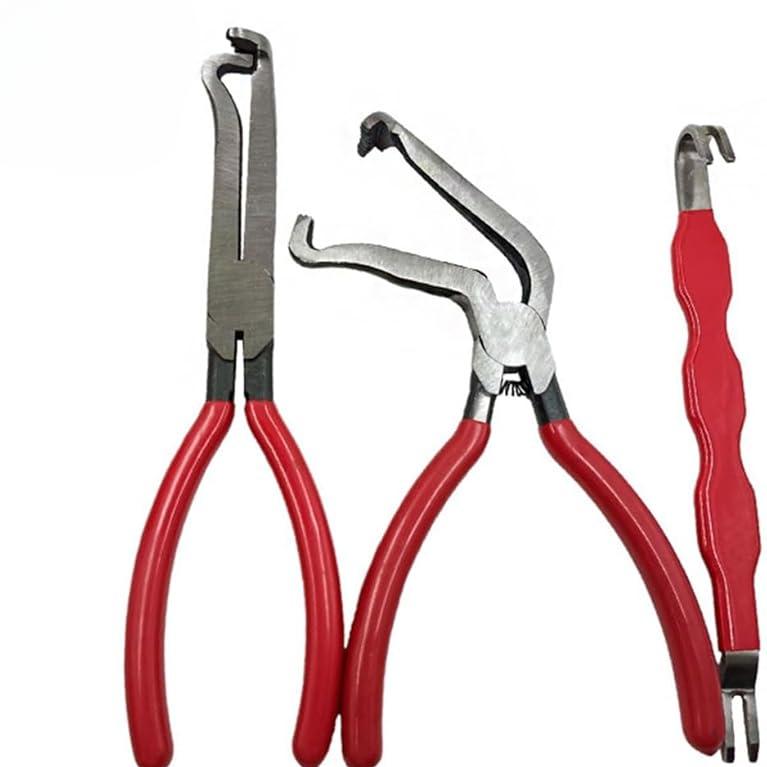 

8 60-градусные клещи для электрических разъединителей для автомобильных разъемов и датчиков - Угловой инструмент для снятия проволочных вилок красный