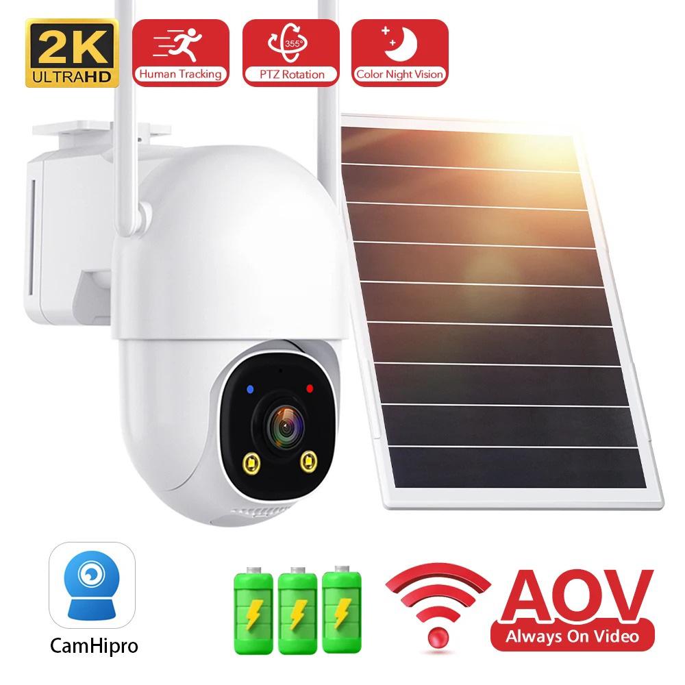 CamHiPro Solar-Powered PTZ Dome Camera: Low-Energy European & American Version