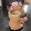 Highland Cow Vase Cute Cow And Flower Resin Vase Decorative Planter Without Drain Hole for Plants Flowers Home Outdoor Indoor Decor