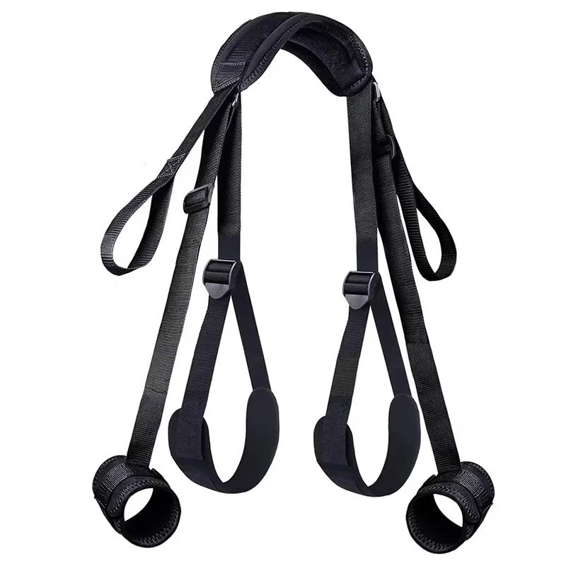 Couple Bondage Restraint Set Soft Handcuffs and Leg Straps for BDSM Play Adjustable Adult Sex Toy Kit