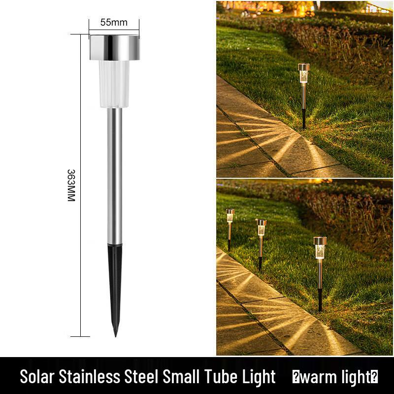Outdoor Solar Stainless Steel Tube Ground Lights