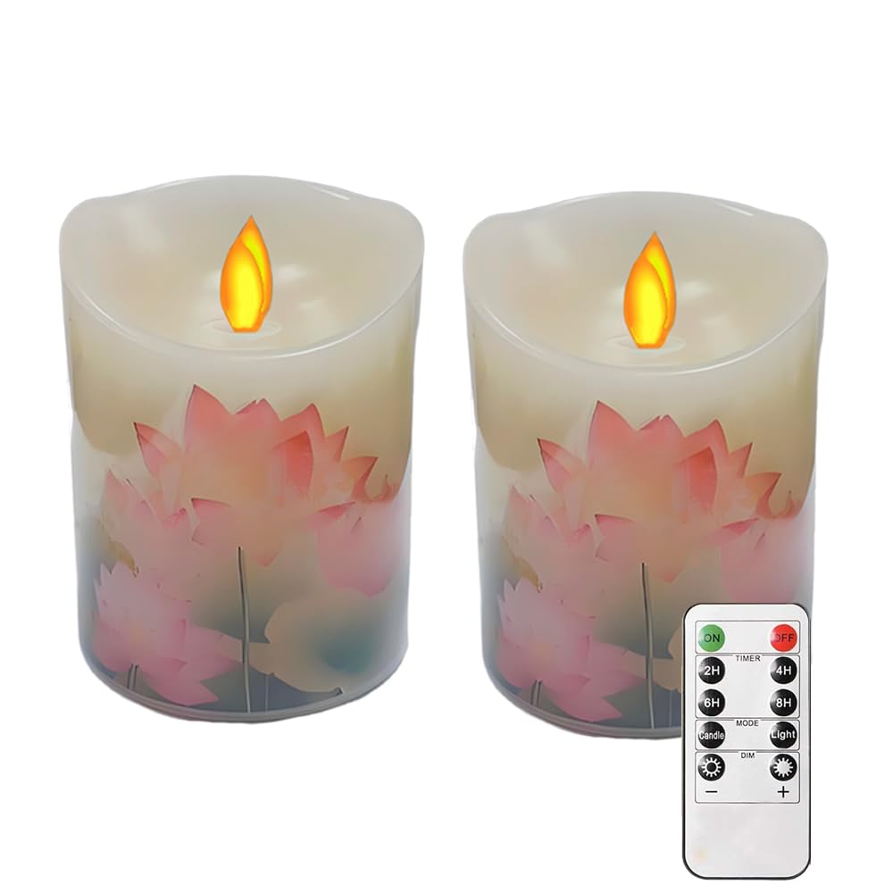 

TXCAOT Electric LED Candles for Buddhist Altars, Remote Control Included, Flickering Flame, Candle Light for Buddhist Altars, Fire-Free, Fire