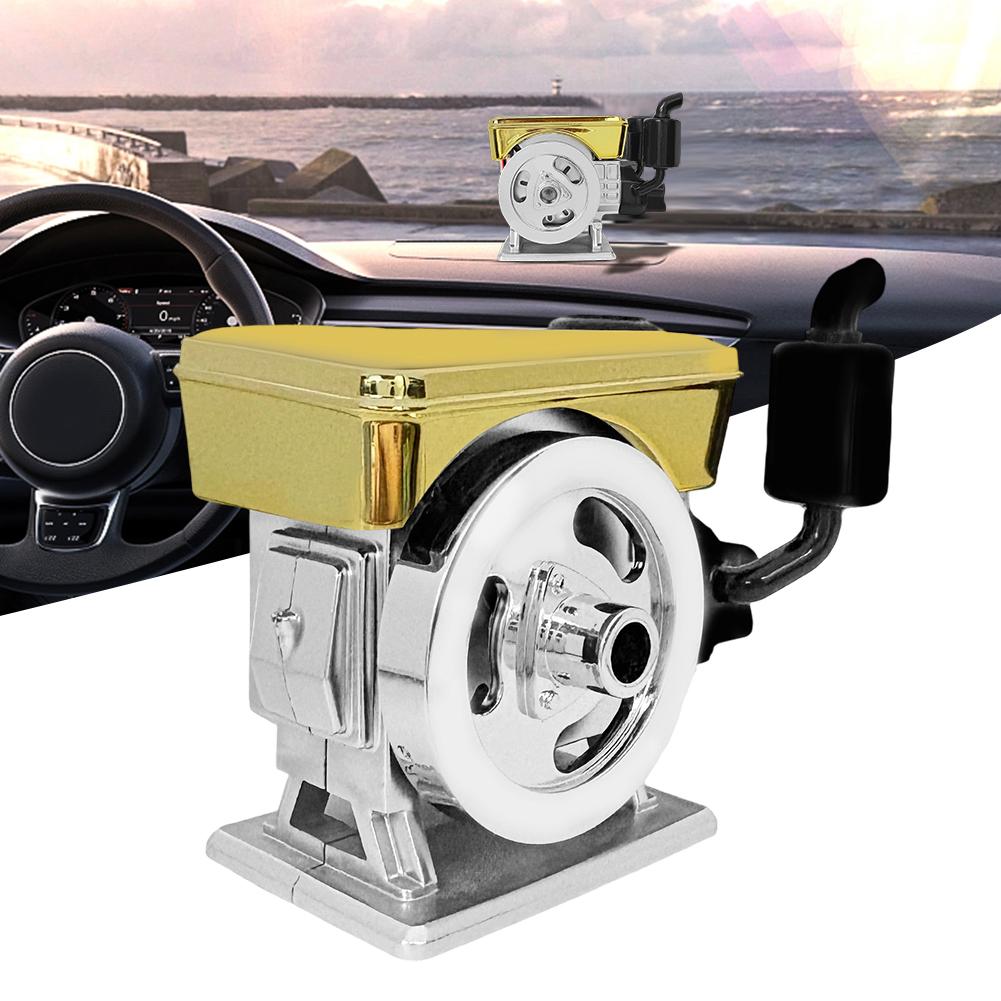 1 Pcs Diffuser Solar Powered Rotating Car Purifier Simulated Engine Aromatherapy Solar Car Air Freshener Accessories