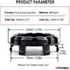 RTRHINOTUNING 83mm(3,27 Zoll)/76mm(2,99 Zoll) Radnabendeckel für 2007-2013 Avalanche Silverado Tahoe 88963143 9595891, 4 Stück Felgendeckel Schwarz