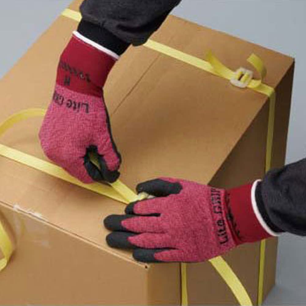 Showaglove Work Gloves 341 Light Size 1 Pair of No. Grip, S, Red, (Set 2)