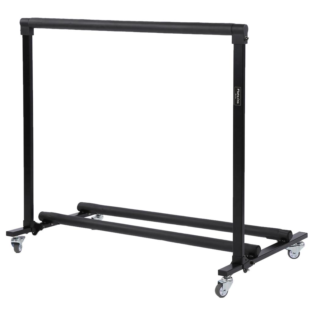 Flatsons Multiple Guitar Stand Foldable Universal Electric Guitar Bass Display Rack Wheels