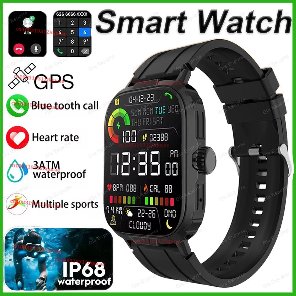Military Smartwatch GPS Men IP68 Waterproof Outdoor Sports Tracker HD Bluetooth Calls Smart Watch New For Android IOS Hw12