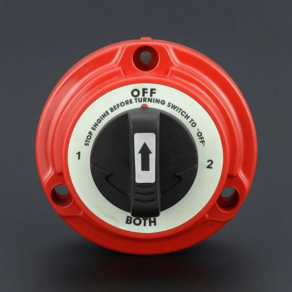 Red Resin Dual Battery Switch Vehicle Power Part Heavy Duty