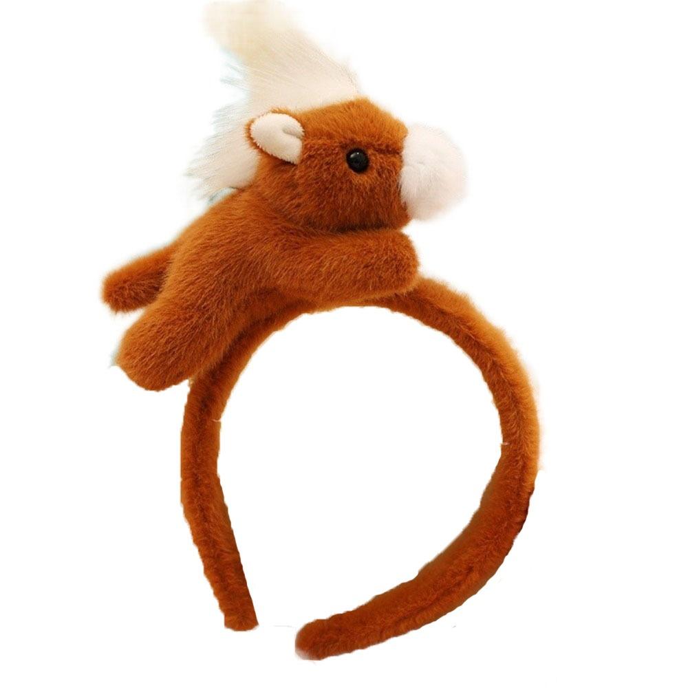 Pony Horse Hair Hoop Mascot New Year Headpiece 2026 New Year Headband  Masquerade Party