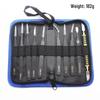 Anti-static Black Stainless Steel Tweezers Set: Pointed & Bent Tips for Eyelash Extension & Machine Disassembly