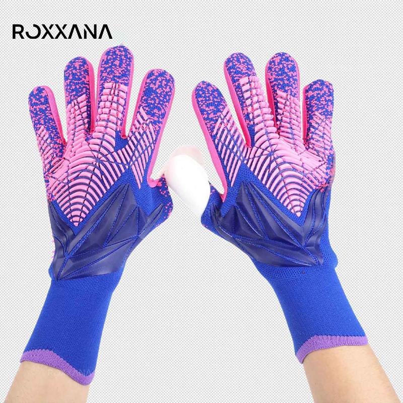 ROXXANA Soccer Goalie Gloves Premium Latex Breathable Anti-skid Shock-Absorbing For Kids Adults Training Match Sports Gloves