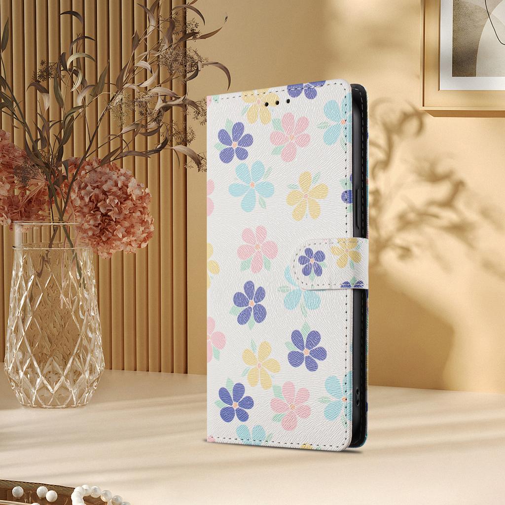 For Samsung Galaxy S26/S26 Pro Case Pattern Print PU Leather Wallet Phone Cover with Wrist Strap