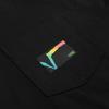 Vans Rainbow Funny Logo Loose Round Neck Short Sleeve Couple Style Black Men's VN0A5H84BLK