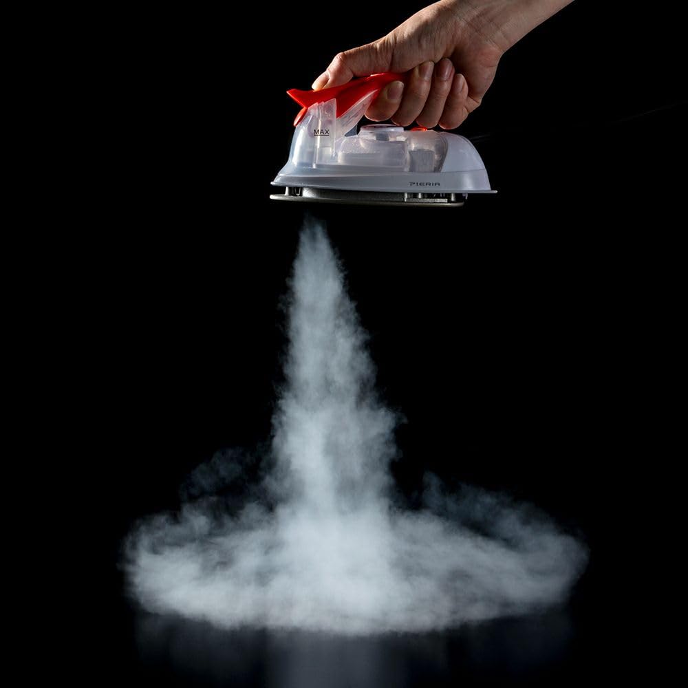 [Recommended for Crafts] Doshisha Mini Handy Steam Iron, Beads Ironing, Lightweight, Travel Size, Red