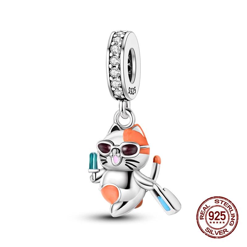 Spring Luminous Star Firefly Series Flowers Insect Animal Charms Beads Fitcopper Original Bracelets Women Fine Jewelry Gift