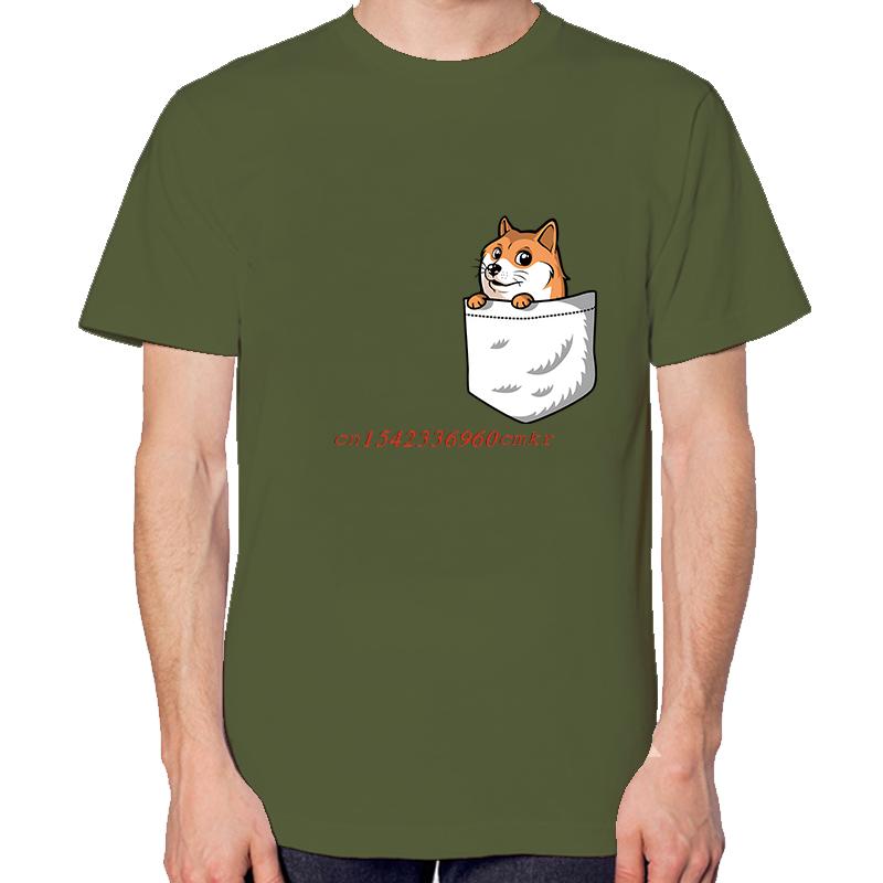 Pocket Doge Tshirt Doge Dog Meme Graphic T Shirts Fashion Tees Tops Summer Cotton New Shirts And Tshirts Oneck Print T Shirt