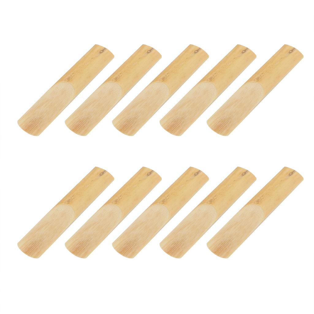 10Pcs Tenor Saxophone Reeds Musical Instrument Accessories for Beginners Wood Color