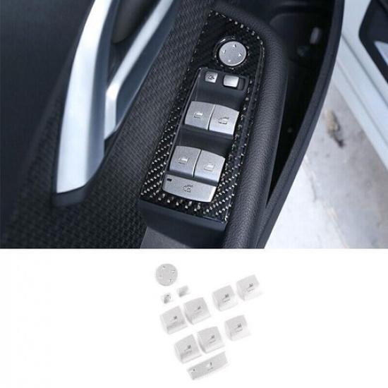 For BMW X2 F39 2018- Silver Aluminum Window Lock Lift Panel Trim Sticker 11X