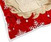 Santa Claus Funny Cute Gold Christmas Decorative Throw Blanket - Soft Lightweight Fuzzy Plush Fleece Blanket and Throws for Xmas