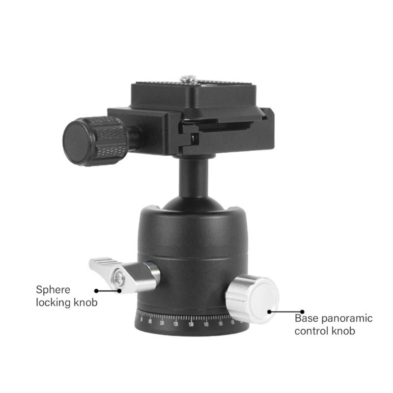 1/4 Thread Camera Ball Mount Tripods Featuring Precisions Adjustment Dials For Professional Photography