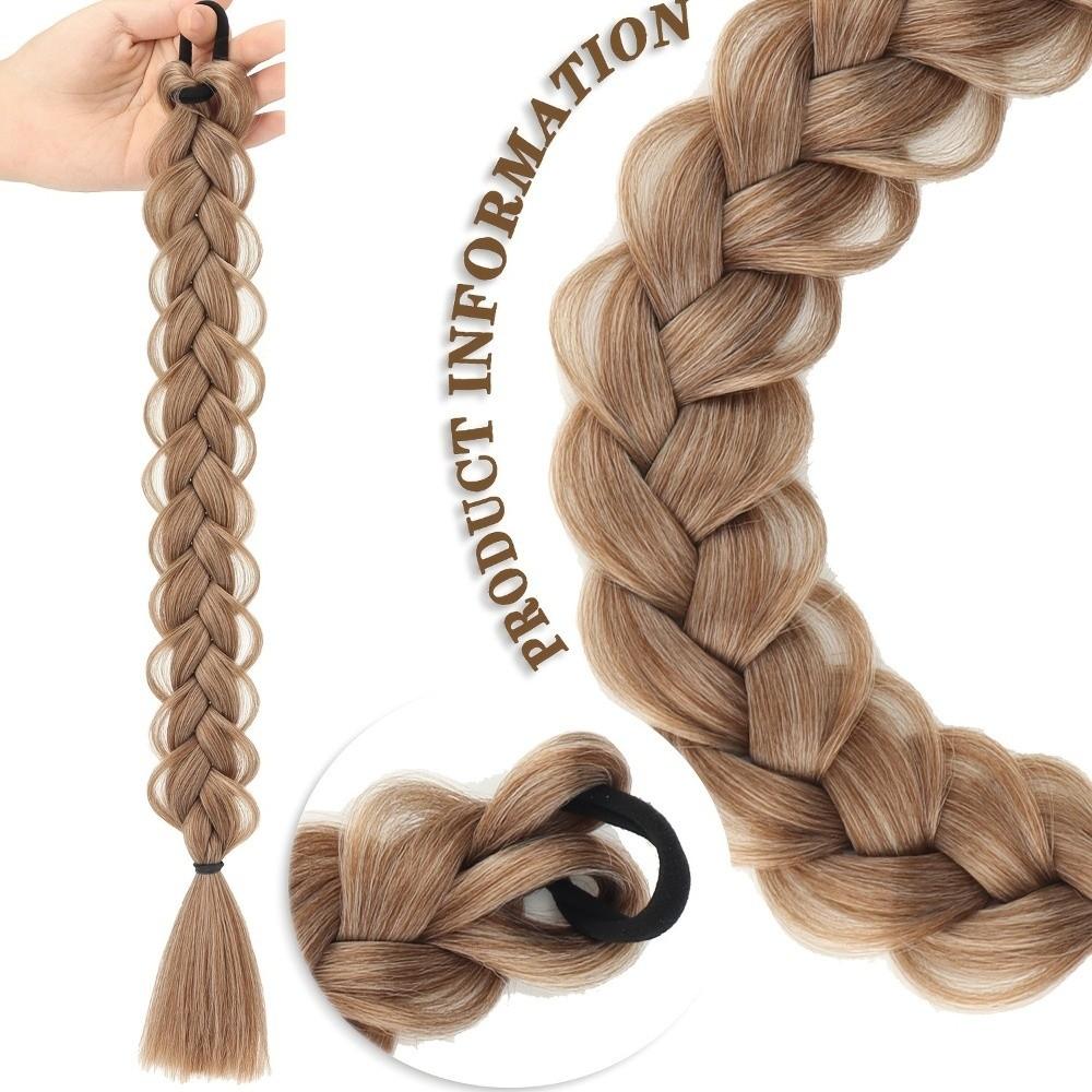 Elastic Band Handmade Braids Pony Tails Hair Band Twist Braid Hairpiece  Daily Use