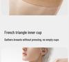 Original Foundation Seamless Bra: Invisible Underwear with Thin Straps, Backless Design, Jelly Strips, Soft Support, and Armpit Fat Collection.